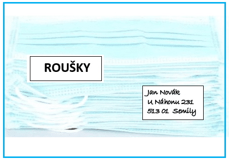 Česká pošta Zdarma přepravuje roušky