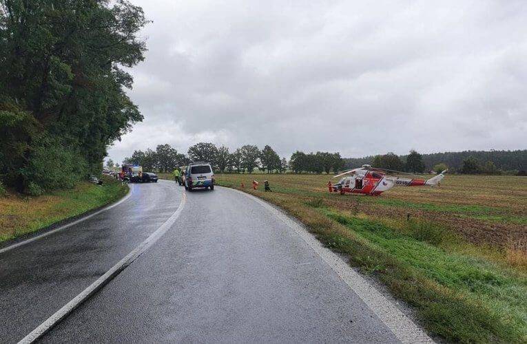 Vážná nehoda na Třeboňsku