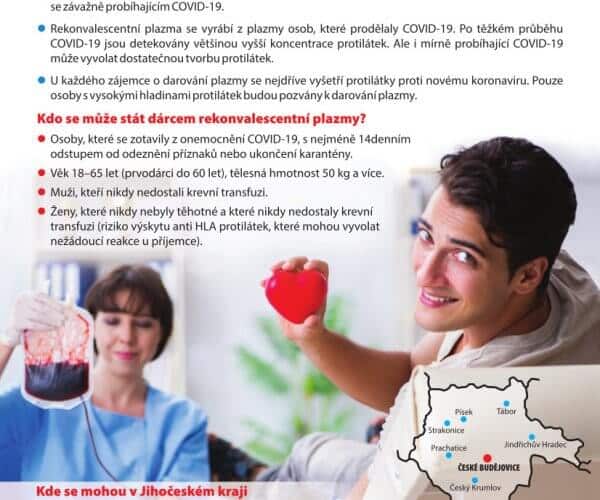 Hledají se dárci plazmy