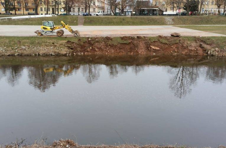 Na náplavce vzniká nové přístaviště