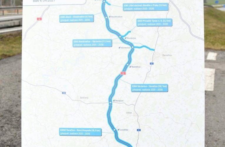 Jihočeský kraj podporuje dostavbu D3 ve Středočeském kraji