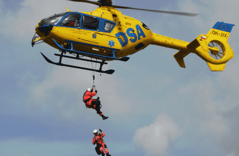 Výcvik leteckých záchranářů na Letišti České Budějovice