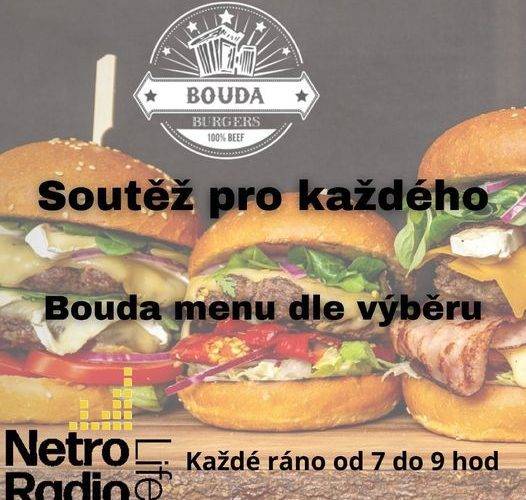 Na NETRO Life Radio​ můžete soutěžit o libovolné Bouda menu