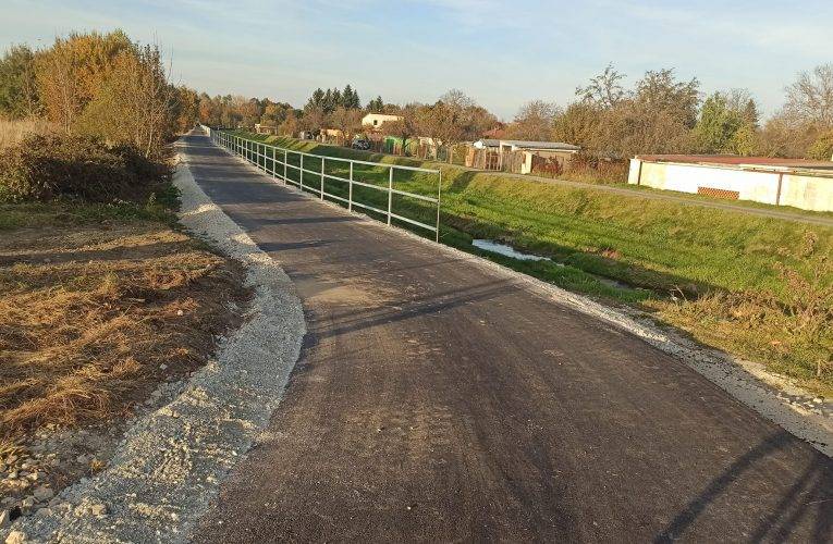 Další nová cyklostezka u Dobrovodské stoky je dokončena