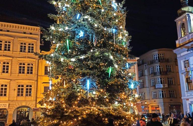 Vánoční strom z Budějovického náměstí bude stát až do 14. ledna