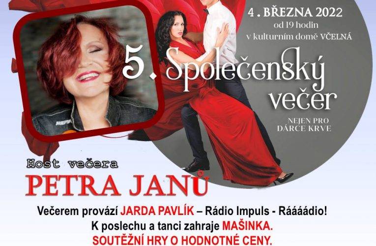 SOUTĚŽ o 2 lístky na 5. společenský večer