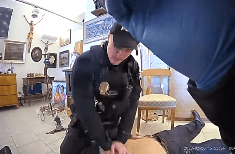 VIDEO: Českobudějovičtí strážníci poskytovali první pomoc muži po náhlé příhodě