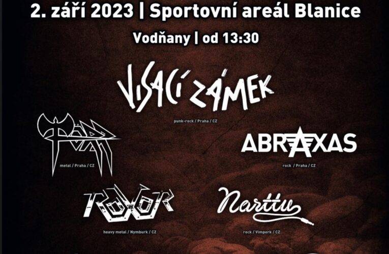 Ve Vodňanech proběhne už 11. ročník festivalu FROVfest. Přijede například kapala Visací zámek