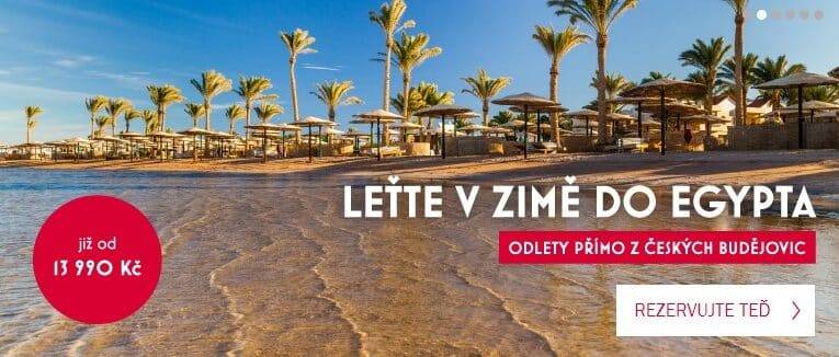 Z Letiště České Budějovice nově i do Egypta