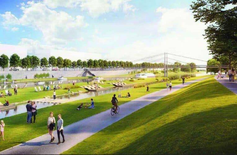 Sluneční ostrov, který má vyrůst na pravém břehu Vltavy má stavební povolení