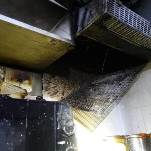 Požár digestoře v panelovém domě v Českých Budějovicích.