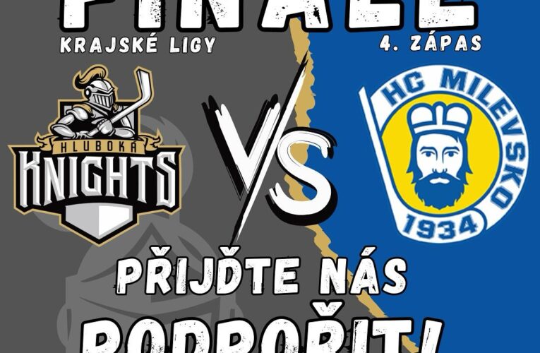 V pátek večer se v Budvar Aréně hraje hokejový zápas finále HC Hluboká a HC Milevsko