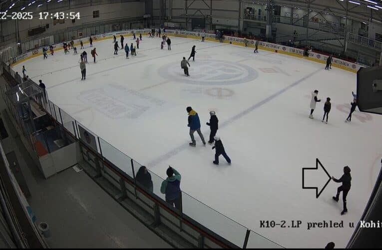Kolize na ledě skončila zraněním: Policisté hledají mladíka z Budvar arény