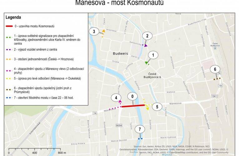 Hlavní uzavírky začnou 7. dubna, město přijalo řadu opatření