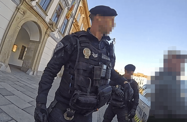 Nebezpečné aktivity mezi projíždějícími vozidly ukončila hlídka městské policie
