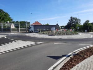 Nová okružní křižovatka v Blatné 2