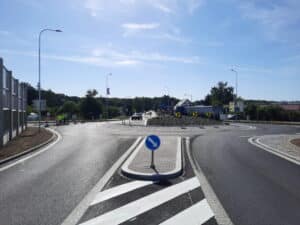 Nová okružní křižovatka v Blatné 3