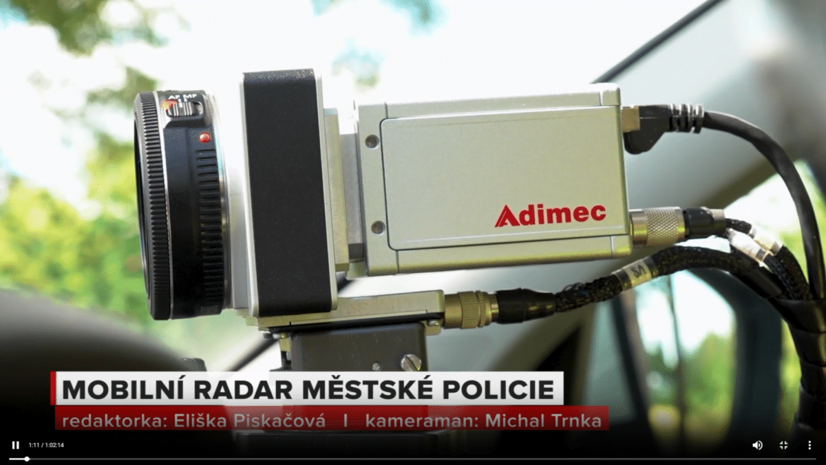 Reportáž Jihočeské televize – nový mobilní radar Městské policie České Budějovice