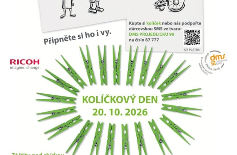 Pátý ročník veřejné sbírky Zelený kolíček opět pomůže dětem a mladým lidem s hendikepem