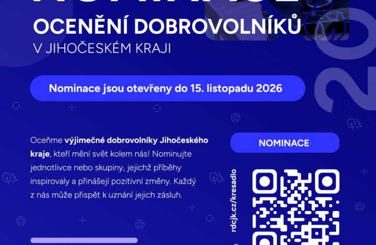 Znáte někoho, kdo nezištně pomáhá druhým? Nominujte ho na Cenu Křesadlo 2026