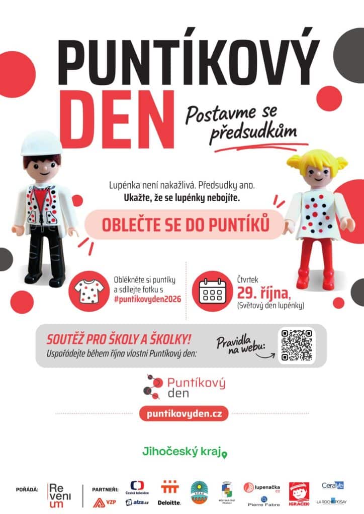 Lupénka není nakažlivá, předsudky ano. Puntíkový den letos posedmé vyzývá k oblečení do puntíků