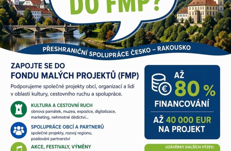Malé projekty, velké příležitosti. České Budějovice spojí české a rakouské partnery přes hranici
